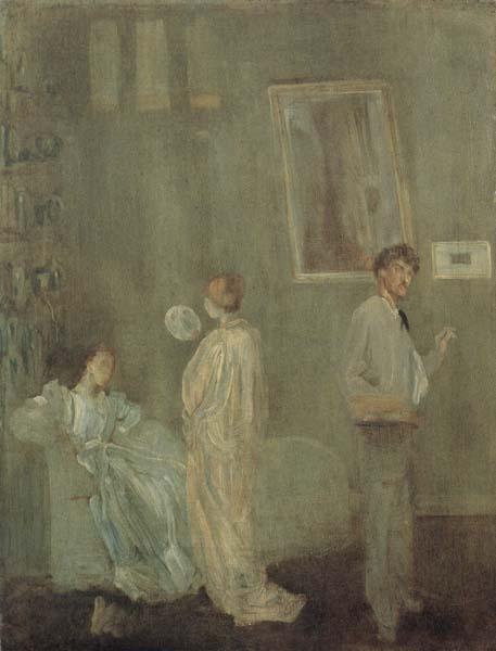 James Abbot McNeill Whistler The Artist s Studio oil painting picture